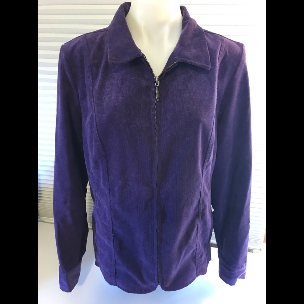 Christopher & Banks purple jacket large